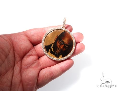 14K Gold Custom Photo Pendant 2 Inches, photo 4 of 6