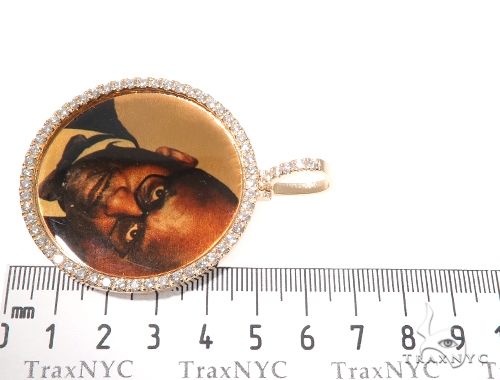 14K Gold Custom Photo Pendant 2 Inches, photo 5 of 6