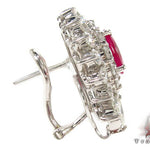 Pigeon Blood Ruby Diamond Earrings 30456 - Image 4