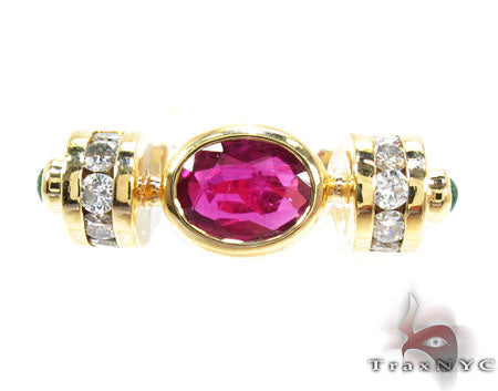 Pink Angel Wings Diamond Ring 26014 - Image 2