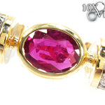 Pink Angel Wings Diamond Ring 26014 - Image 3