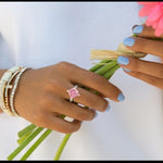 Pink CZ Diamond Ring 34568 - Image 10