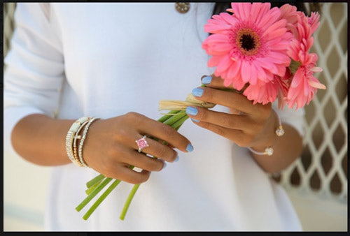 Pink CZ Diamond Ring 34568 - Image 11