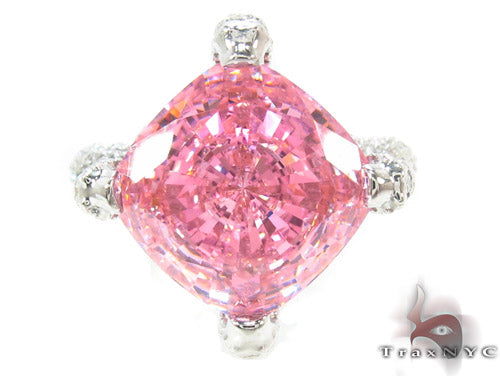 Pink CZ Diamond Ring 34568 - Image 3
