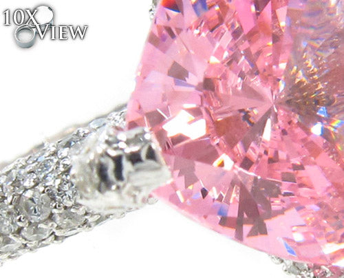 Pink CZ Diamond Ring 34568 - Image 4