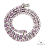 Pink Sapphire And Diamond Majesty Tennis Chain 66862 - Image 1