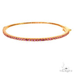 Pink Sapphire Bangle Bracelet 67812 - Image 1