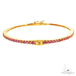 Pink Sapphire Bangle Bracelet 67812 - Image 3