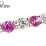 Pink Sapphire Diamond Ring 26861 - Image 3