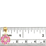 Pink Sapphire Diamond Flower Pendant 66809 - Image 5