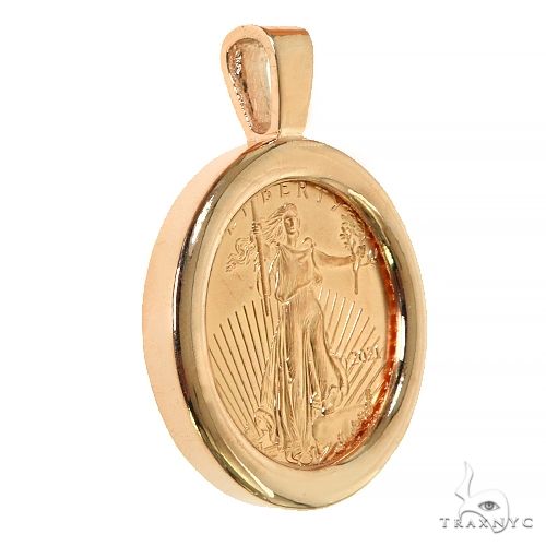 Plain Frame 1 Oz Liberty Coin Pendant 68519 - Image 2