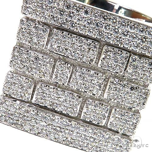 Platinum Brick City Diamond Ring 68777 - Image 3