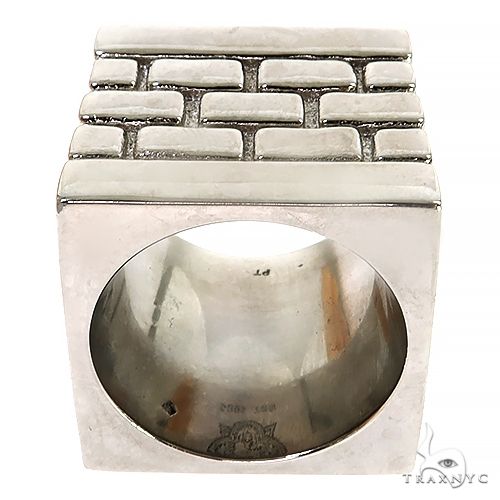 Platinum Brick City Ring 68726 - Image 4