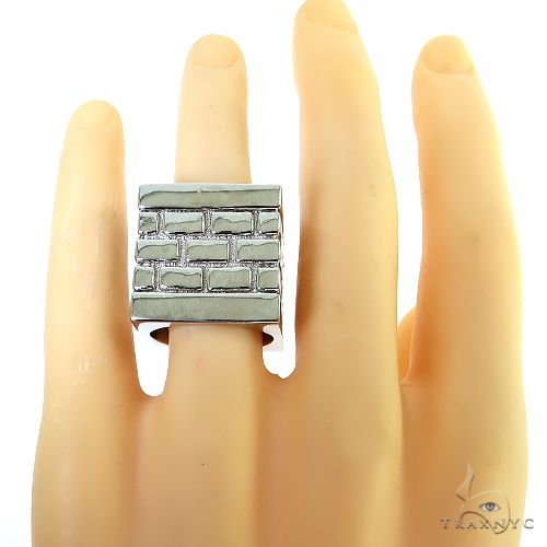 Platinum Brick City Ring 68726 - Image 5