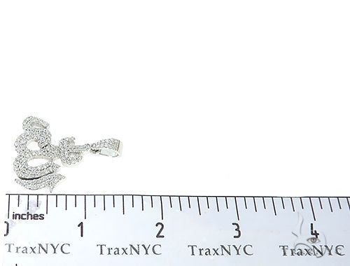 Platinum Diamond Allah Pendant, photo 6 of 6