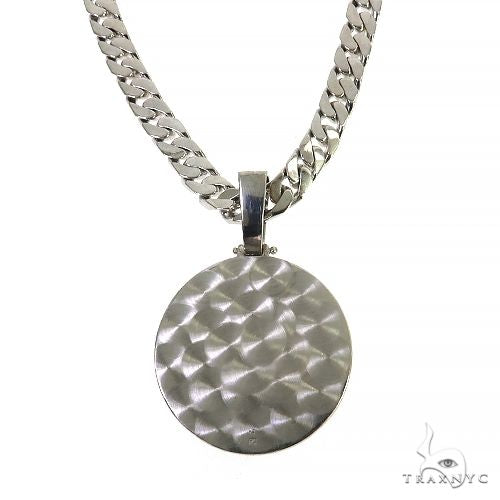 Platinum Diamond Allah Pendant Set 67971 - Image 4