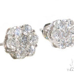 Platinum Diamond Earrings 64110 - Image 2