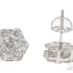 Platinum Diamond Earrings 64110 - Image 4