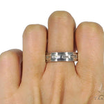 Platinum Emerald Diamond Band 45402 - Image 7