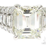 Platinum Emerald Diamond Ring 61587 - Image 4