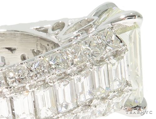 Platinum Emerald Diamond Ring 61587 - Image 7