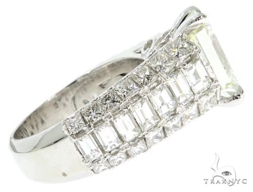 Platinum Emerald Diamond Ring 61587 - Image 8