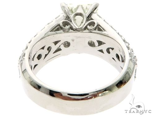 Platinum Emerald Diamond Ring 61587 - Image 9