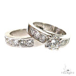 Platinum Engagement Ring Set 68941 - Image 1