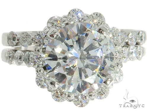 Platinum Prong Diamond Bridal Set 57224 - Image 2