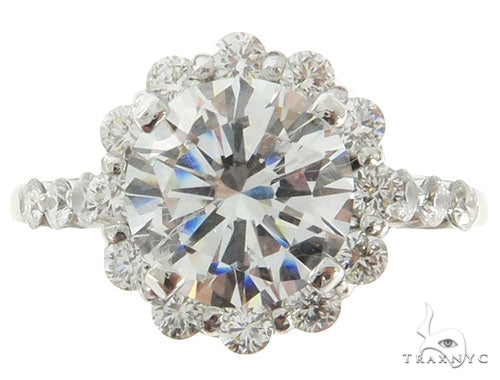 Platinum Prong Diamond Bridal Set 57224 - Image 4