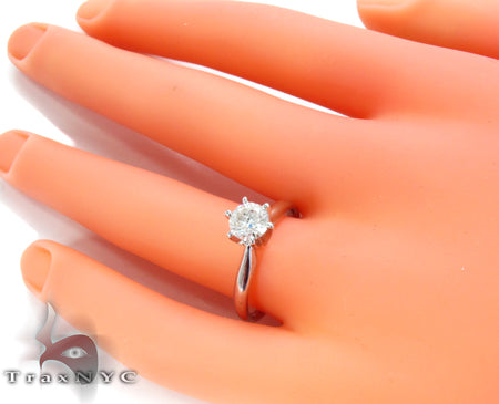 Platinum Solitaire Ring 2497 - Image 7