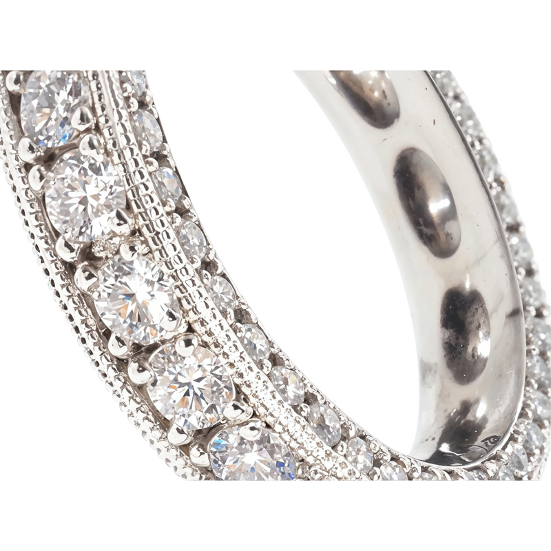 Platinum Diamond Eternity Band, view 4