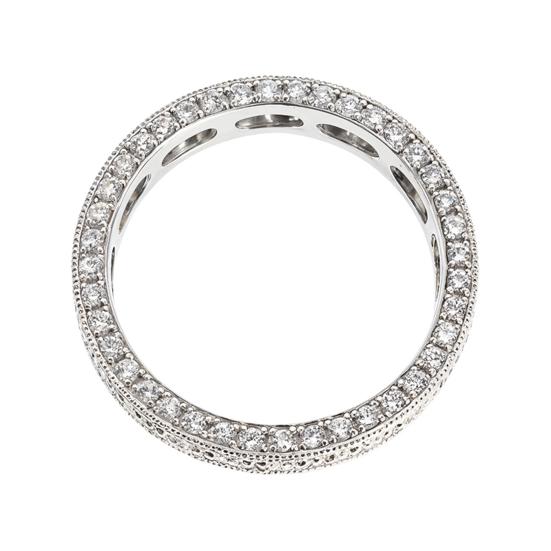 Platinum Diamond Eternity Band, view 5