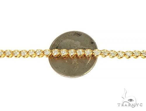 14K Solid Gold Polar Iced Diamond Chain 22 Inches 4mm, photo 5 of 7