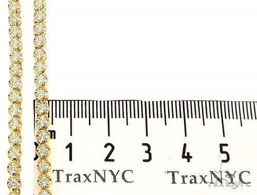 14K Solid Gold Polar Iced Diamond Chain 22 Inches 4mm, photo 7 of 7
