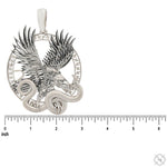 Predator Triumph Eagle Over the Serpent Pendant .999 Silver 70746 - Image 6