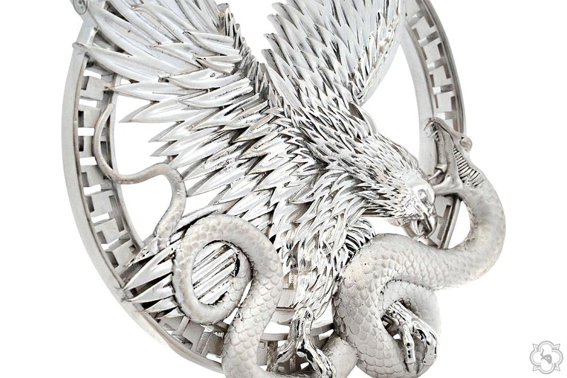 Predator Triumph Eagle Over the Serpent Pendant .999 Silver 70746 - Image 3