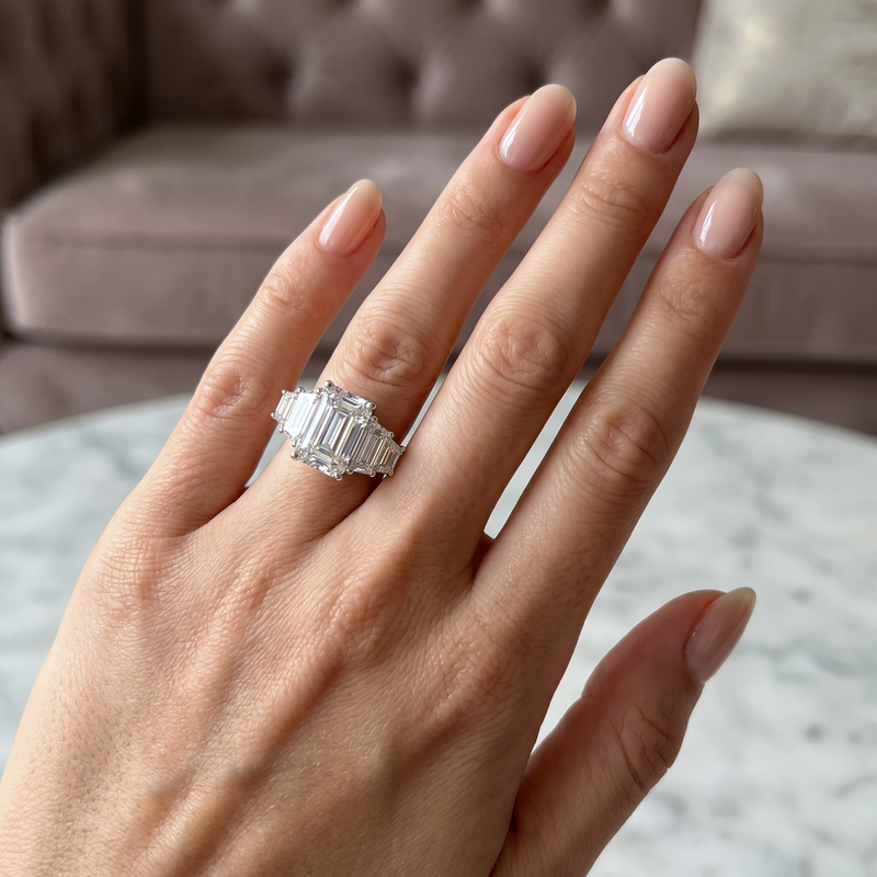 Prestige Emerald Diamond Ring 71510