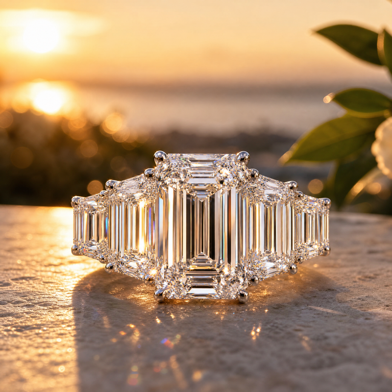 Prestige Emerald Diamond Ring 71510