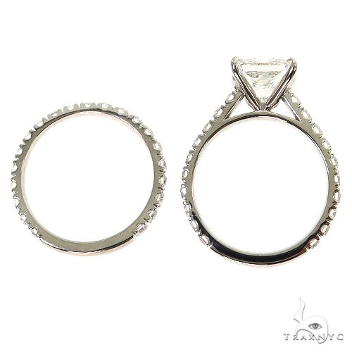 Princess Cut Diamond Engagement Ring Set 68836 - Image 6