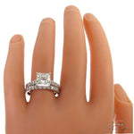 Princess Cut Diamond Engagement Ring Set 68836 - Image 7