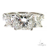 14K Gold Princess Cut Diamond Engagement Ring (Lab) 68194
