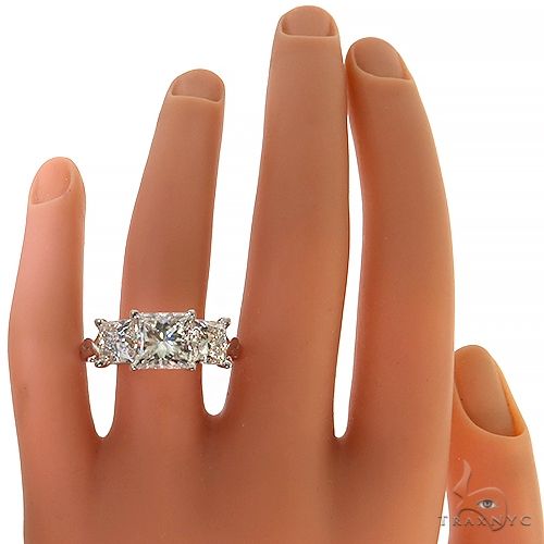 Princess Cut Diamond Engagement Ring (Lab) 68194 - Image 6