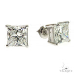 Princess Cut Stud Earrings 68757 - Image 3
