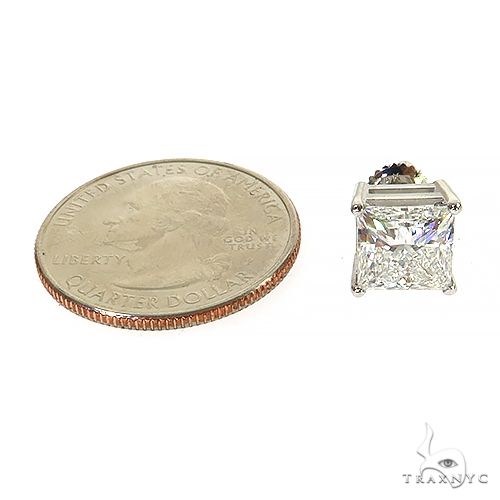 Princess Cut Stud Earrings 68757 - Image 4