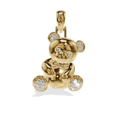 Heavy Trax Teddy Bear Diamond Pendant 68647