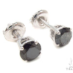 Prong Black Diamond Earrings 36021 - Image 2