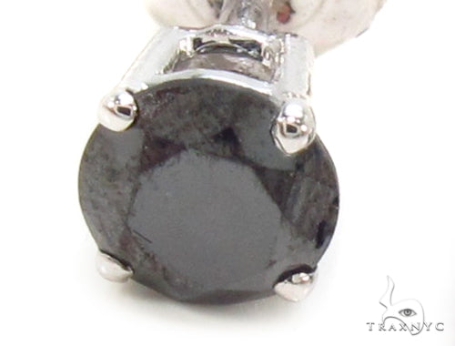 Prong Black Diamond Earrings 36021 - Image 3