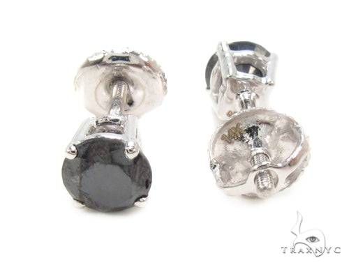 Prong Black Diamond Earrings 36021 - Image 4