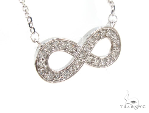 Diamond Ribbon Eternity Necklace 35257 - Image 2